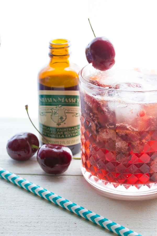 Vanilla Cherry Bourbon - 5 Easy Summer Drinks (with Non-Alcoholic Variations)
