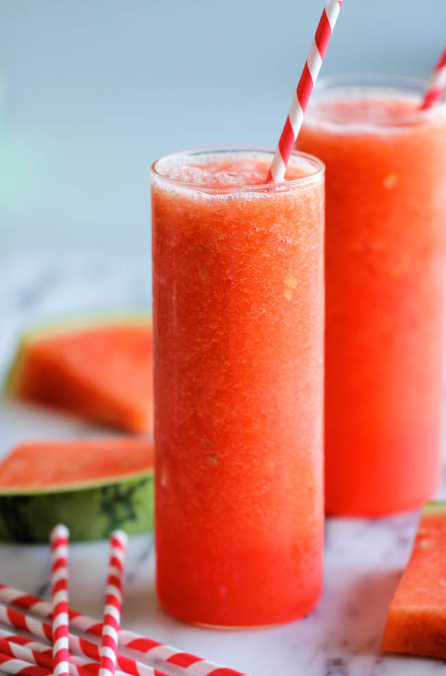 Watermelon Slush - 5 Easy Summer Drinks (with Non-Alcoholic Variations)