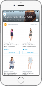 Amazon Fashion in Shopkick app