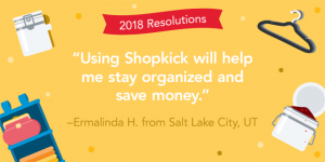 shopkicker uses shopkick to get organized